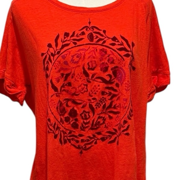 Lucky Brand Vivid Red Graphic Tee - Picture 5 of 12